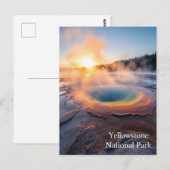 Carte Postale Parc national de Yellowstone (Devant / Derrière)