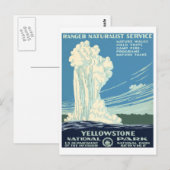 Carte Postale Parc national de Yellowstone (Devant / Derrière)
