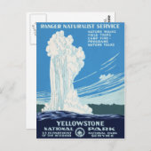 Carte Postale Parc national de Yellowstone (Devant / Derrière)