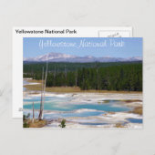 Carte Postale Parc national de Yellowstone (Devant / Derrière)