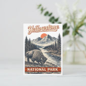 Carte Postale Parc national de Yellowstone - Bison (Debout devant)