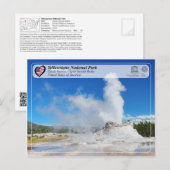 Carte Postale Parc national de Yellowstone - Château Geyser (Devant / Derrière)