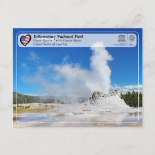 Carte Postale Parc national de Yellowstone - Château Geyser