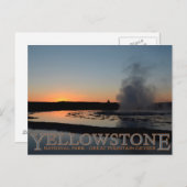 Carte Postale Parc national de Yellowstone Great Fountain Geyser (Devant / Derrière)