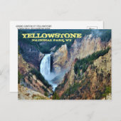 Carte Postale Parc national de Yellowstone, Lower Falls (Devant / Derrière)