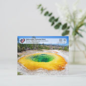 Carte Postale Parc national de Yellowstone - Morning Glory Pool (Debout devant)
