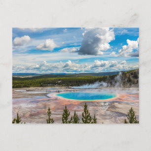Carte Postale Parc national de Yellowstone Sources d'eau chaude
