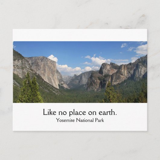 Carte Postale Parc national de Yosemite (Devant)