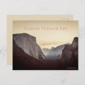 Carte Postale Parc national de Yosemite (Devant / Derrière)