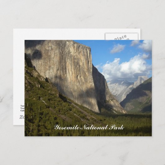 Carte Postale Parc national de Yosemite (Devant / Derrière)