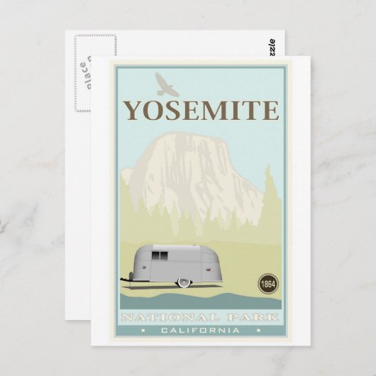 Carte Postale Parc national de Yosemite (Devant / Derrière)