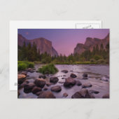 Carte Postale Parc national de Yosemite à Dusk (Devant / Derrière)