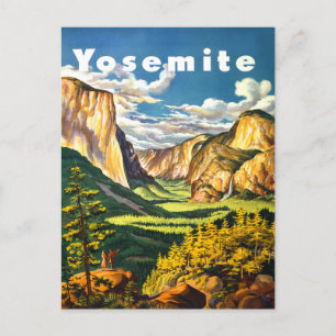 Carte Postale Parc national de Yosemite Art de voyage