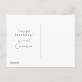 Carte Postale Parc national de Yosemite | Joyeux Anniversaire (Dos)