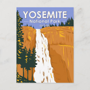 Carte Postale Parc national de Yosemite Nevada Falls Californie
