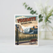 Carte Postale Parc national de Yosemite vintage (Debout devant)