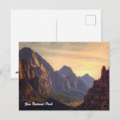 Carte Postale Parc national de Zion (Devant / Derrière)