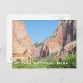 Carte Postale Parc national de Zion (Devant / Derrière)