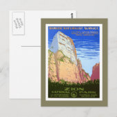 Carte Postale Parc national de Zion (Devant / Derrière)