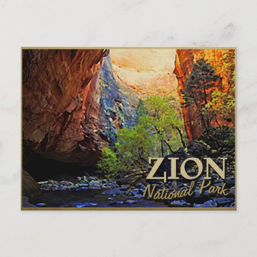 Carte Postale Parc national de Zion (Devant)