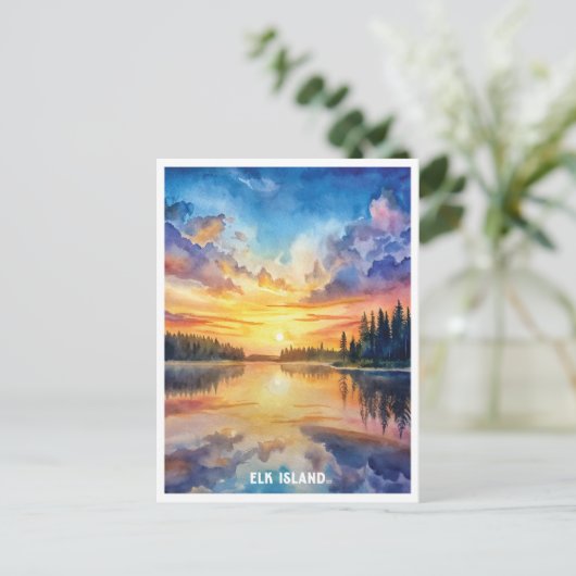 Carte Postale Parc national d'Elk Island (Debout devant)