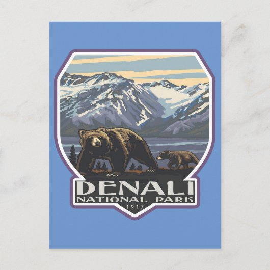 Carte Postale Parc national Denali (Devant)