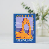 Carte Postale Parc national des Arches Arche délicate Vintage (Debout devant)