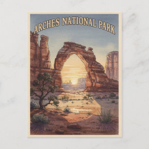 Carte Postale Parc national des Arches Arche délicate Voyage vin