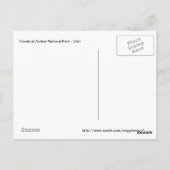 Carte Postale Parc national des Arches des nuages lenticulaires (Dos)