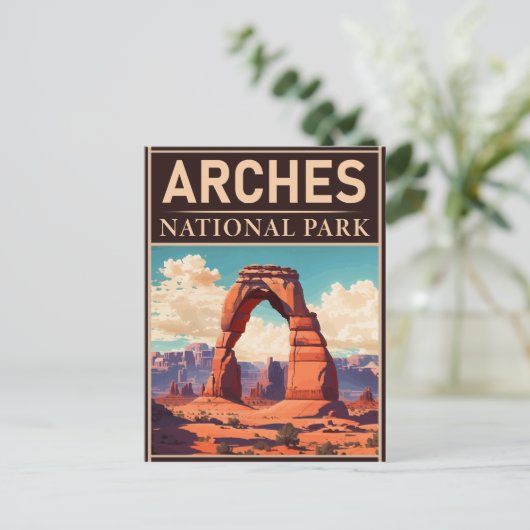 Carte Postale Parc national des Arches Moab Utah Delicate Arch (Debout devant)
