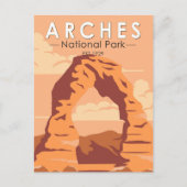 Carte Postale Parc national des Arches Utah Arche délicate Art R (Devant)
