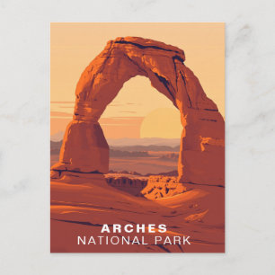 Carte Postale Parc national des Arches Utah Voyage Art Vintage