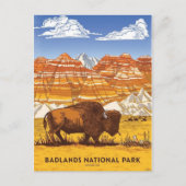 Carte Postale Parc national des Badlands (Devant)