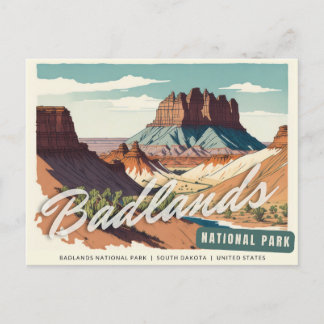 Carte Postale Parc national des Badlands
