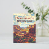 Carte Postale Parc national des Canyonlands Utah Moab Retro (Debout devant)