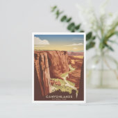 Carte Postale Parc national des Canyonlands Vintage (Debout devant)