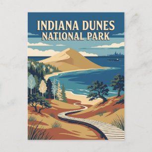 Carte Postale Parc national des dunes de l'Indiana Affiche de vo