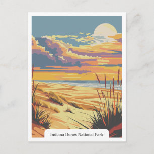 Carte Postale Parc national des dunes de l'Indiana États-Unis