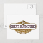 Carte Postale Parc national des Dunes de sable (Devant / Derrière)