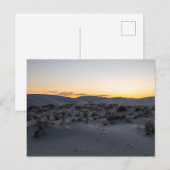 Carte Postale Parc national des dunes de sable blanc (Devant / Derrière)