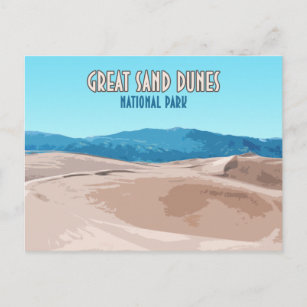 Carte Postale Parc National Des Dunes De Sable Great Colorado