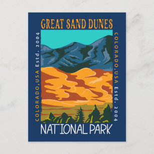 Carte Postale Parc National Des Dunes De Sable Great Colorado Di