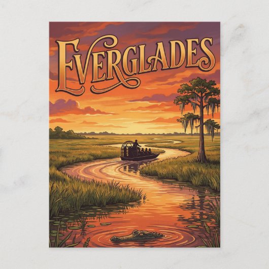 Carte Postale Parc national des Everglades (Devant)