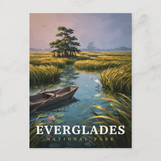 Carte Postale Parc national des Everglades, zone sauvage humide