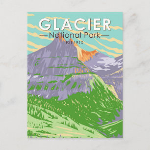 Carte Postale Parc National Des Glaciers Au Printemps Montana Vi