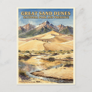 Carte Postale Parc national des Grandes Dunes de sable Colorado