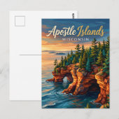 Carte Postale Parc national des îles Apostle, États-Unis d'Améri (Devant / Derrière)