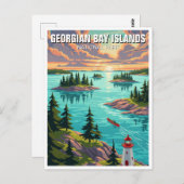 Carte Postale Parc national des Îles-de-la-Baie-Georgienne Canad (Devant / Derrière)