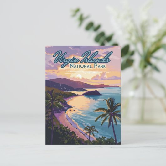 Carte Postale Parc national des Îles Vierges Plage St John (Debout devant)