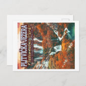 CARTE POSTALE PARC NATIONAL DES LACS DE PLITVICE - CROATIE (Devant / Derrière)